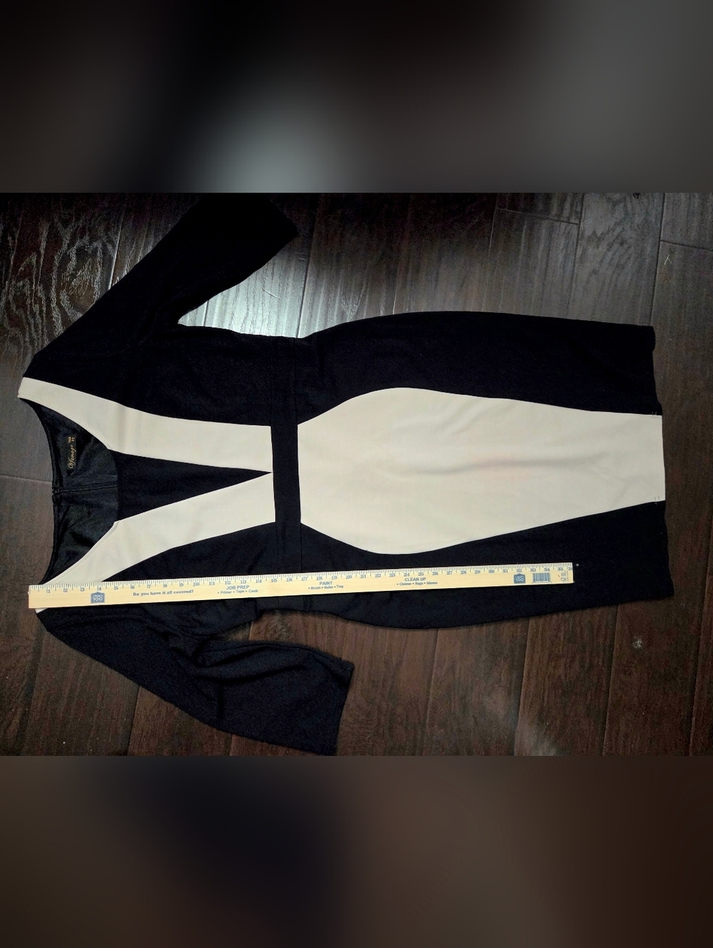 Vfemage Black and Beige Colorblock Dress - Picture 10 of 10